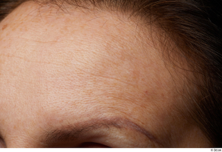 HD Face skin Alicia Dengra eyebrow forehead pores skin texture…